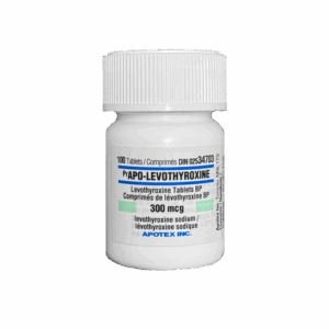 Levothyroxine –  Synthroid or APO T4 x 300MCG x 90 | CANADA PHARMACEUTICAL GRADE