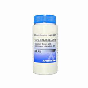 Valacyclovir (Valtrex) 500mg x 100 – Canadian Pharmaceutical Grade