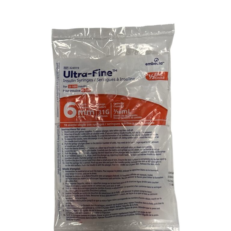Embecta [new bd] Orange - INSULIN SYRINGE 31G 6mm / 3/10mL [1 bag of 10 ...