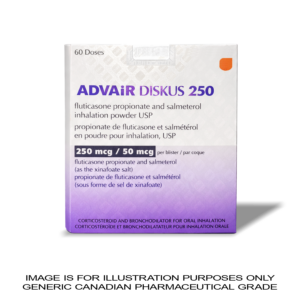 Advair Diskus 250 [Fluticasone Propionate + Salmeterol inhalation powder 250mcg | 50mcg x 60 doses] CANADIAN PHARMACEUTICAL GRADE
