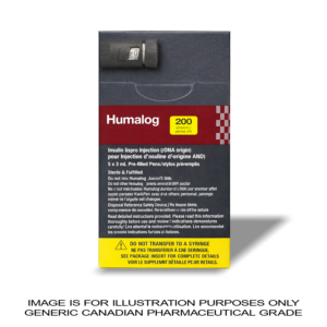 Humalog KwikPen 200iu/mL [5x3mL Insulin Pens | 3000iu TOTAL] | CANADIAN PHARMACEUTICAL GRADE