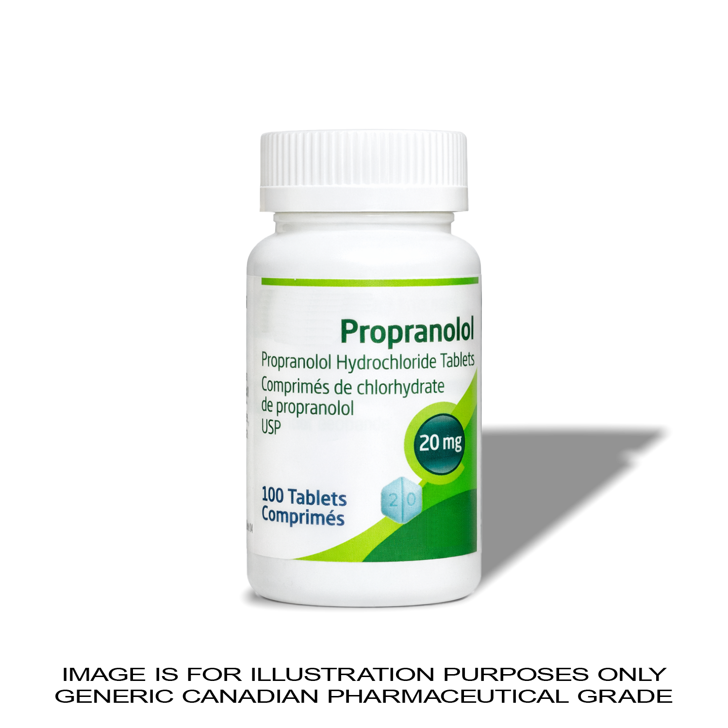 Propranolol 20mg 100 Tabs | CANADA PHARMACEUTICAL GRADE