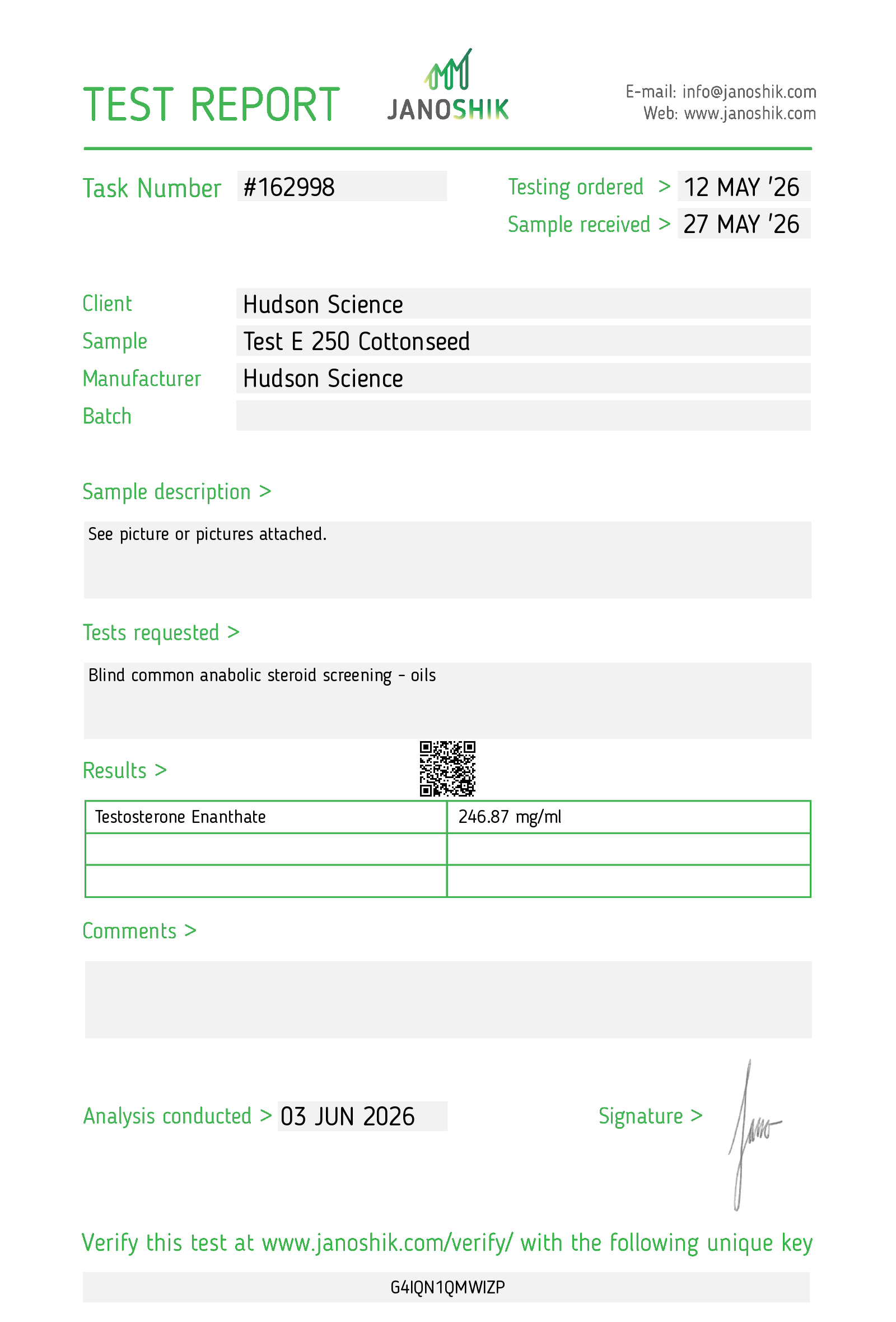 TESTOSTERONE ENANTHATE 250MG/ML COTTON SEED - Image 4