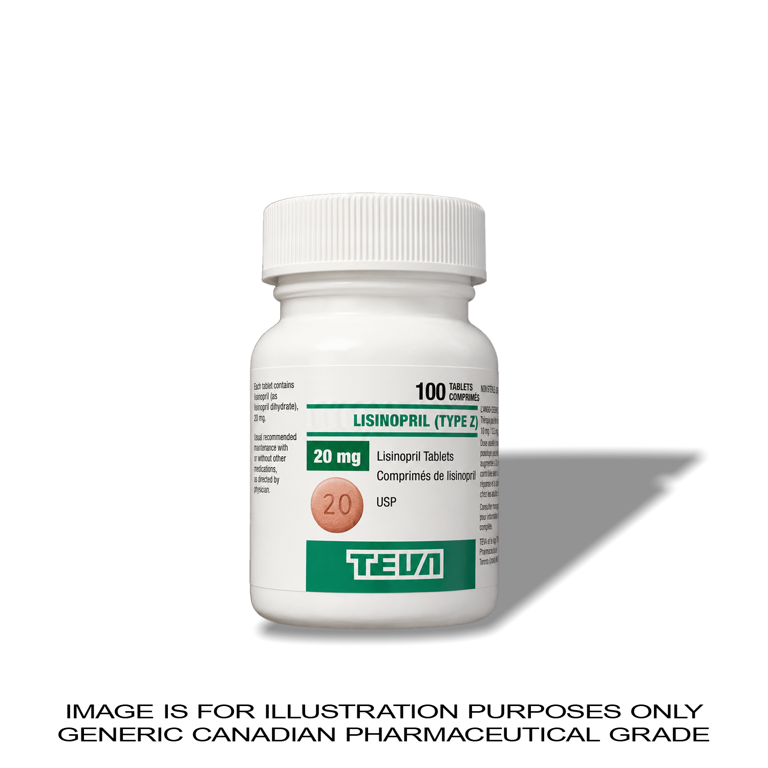 Lisinopril 20mg x 100 | CANADIAN PHARMACEUTICAL GRADE
