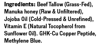 GHK-Cu + Methylene Blue Tallow Honey Balm 60g - Face and body cream - Image 2